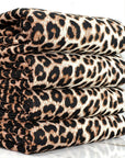 (4X2 YUMMY RIB) BLACK AND TAN CHEETAH