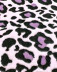 (BRUSHED SWEATER KNIT) PURPLE AND BLACK CHEETAH