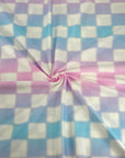 (SWIM) PASTEL CHECKERS ON OFF WHITE