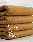 (CASHMERE RIB BRUSHED) LIGHT RUST