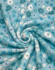 (POINTELLE RIB) BLUE AND OFF WHITE TINY FLOWERS ON OCEAN BLUE(1)