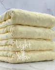 (TOWEL) LIGHT YELLOW DAISY FLOWERS (2)