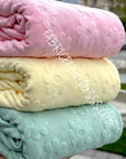 (TOWEL) LIGHT YELLOW DAISY FLOWERS (2)