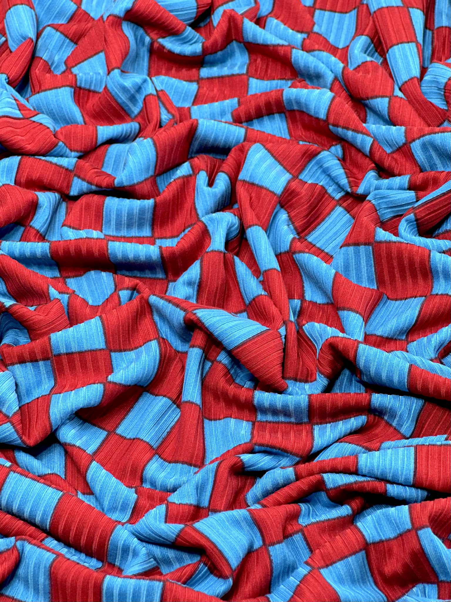 (YUMMY RIB) RED AND BLUE CHECKERED(2)