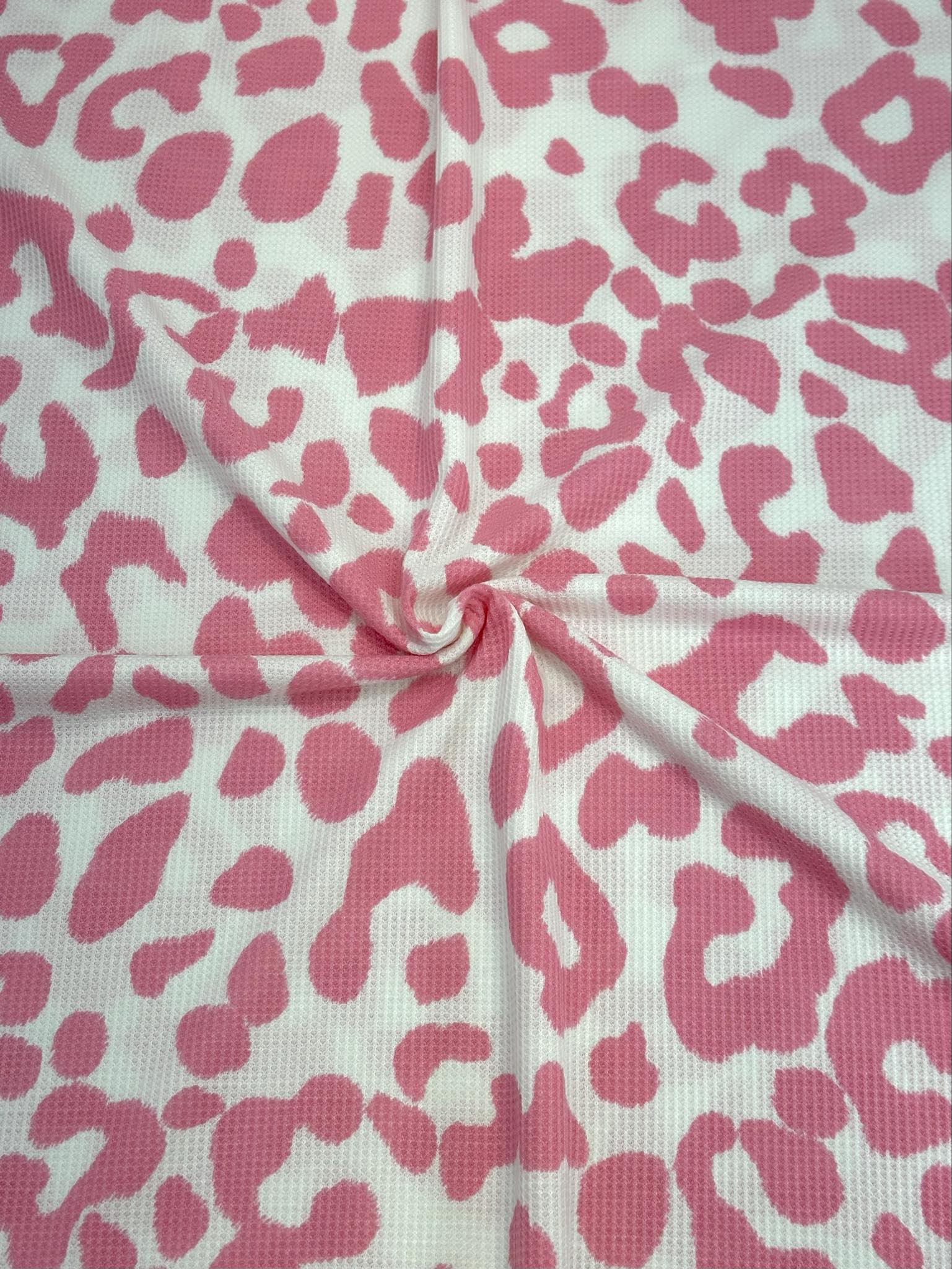 (THERMAL) PINK LEOPARD PRINT ON OFF WHITE