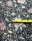 (MESH) FLORAL PATTERN ON BLACK