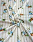 (4X2 YUMMY RIB) MEDIUM BUNNIES WITH CARROTS ON TAN STRIPES (1)