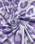 (4X2 YUMMY RIB) LAVENDER AND PURPLE CHEETAH ON LILAC