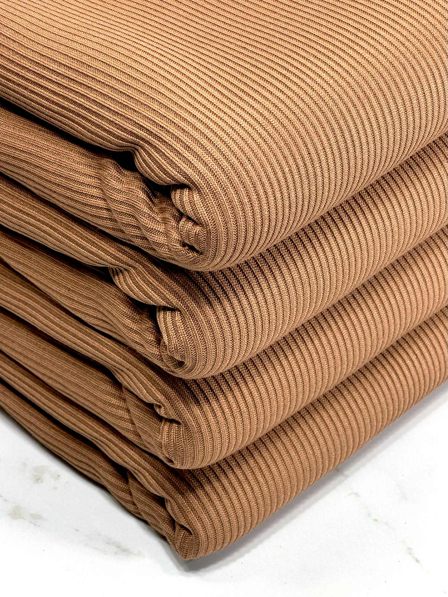 (CASHMERE RIB BRUSHED) BRICK