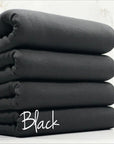 (FRENCH TERRY BRUSHED) BLACK