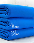 (1X1 BABY RIB) NEON BLUE