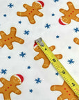 (DBP) MEDIUM GINGERBREAD MAN AND STARS ON OFF WHITE