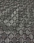 (MESH) SILVER GLITTER AND DIAMOND PATTERN ON BLACK