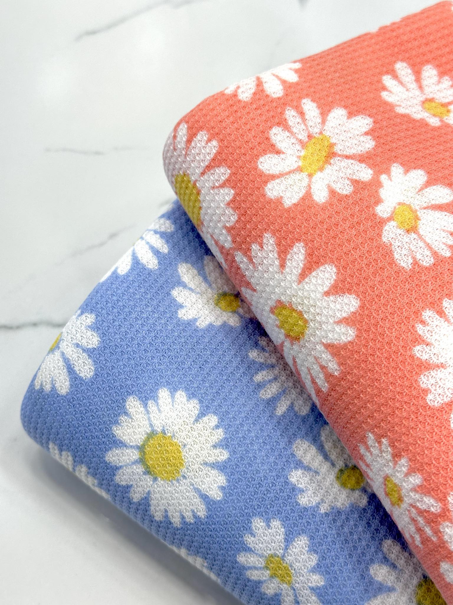 (THERMAL) WHITE DAISIES ON BLUE