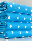 (DBP) OFF WHITE POLKA DOTS ON BLUE