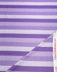 (4X2 YUMMY RIB) LAVENDER, PURPLE, AND LILAC STRIPES