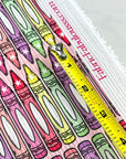 (4X2 YUMMY RIB) MEDIUM CRAYONS ON PINK