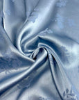 (SATIN) BLUE FLORAL