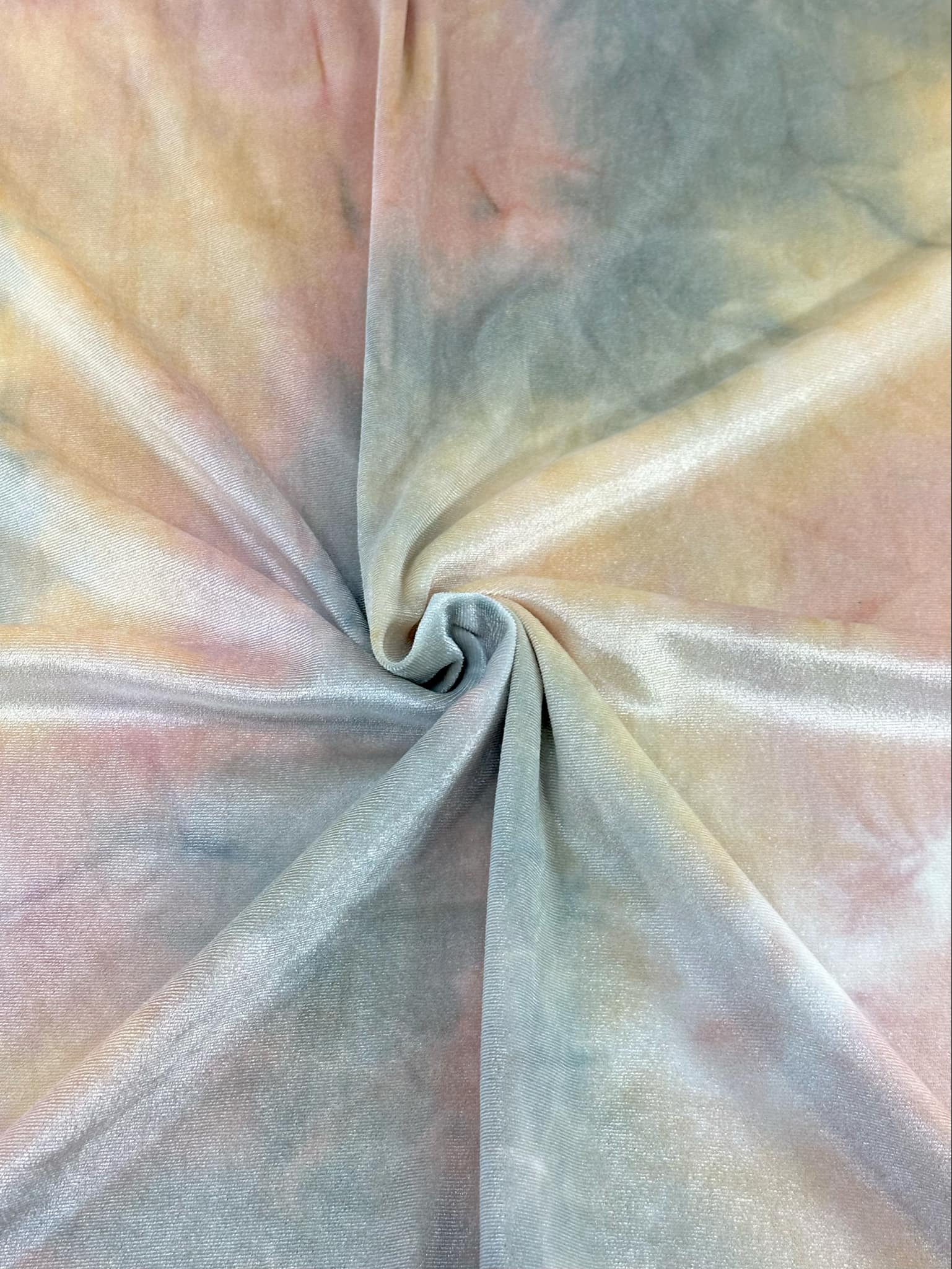 (VELVET) SOFT YELLOW, PINK, AND BLUE