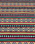 (KNIT) ORANGE, PINK, AQUA, AND BLACK DIAMOND PATTERN