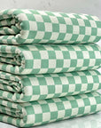 (DOUBLE KNIT) DARK SAGE CHECKERED PATTERN (4)