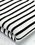 (KNIT) BLACK LINES ON OFF WHITE
