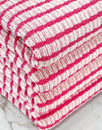 (GUAPO STRIPE) FUCHSIA STRIPES ON OFF WHITE