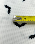(YUMMY RIB) BLACK BATS ON OFF WHITE