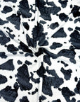 (SWEATER/OAKLEY KNIT) VINTAGE BLACK COW FUR PRINT ON OFF WHITE