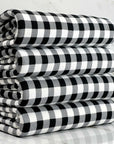 (DBP) OFF WHITE AND BLACK GINGHAM