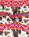 (DBP) CORAL PATTERN AND BROWN COW FUR PRINT (1)