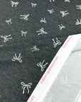(THERMAL) OFF WHITE BOWS ON BLACK