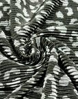 (PLEATED) CHEETAH ON BLACK