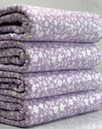 (DBP) WHITE TINY FLORAL ON LAVENDER