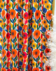 (SWIM) VIBRANT FLORAL PATTERN ON IVORY