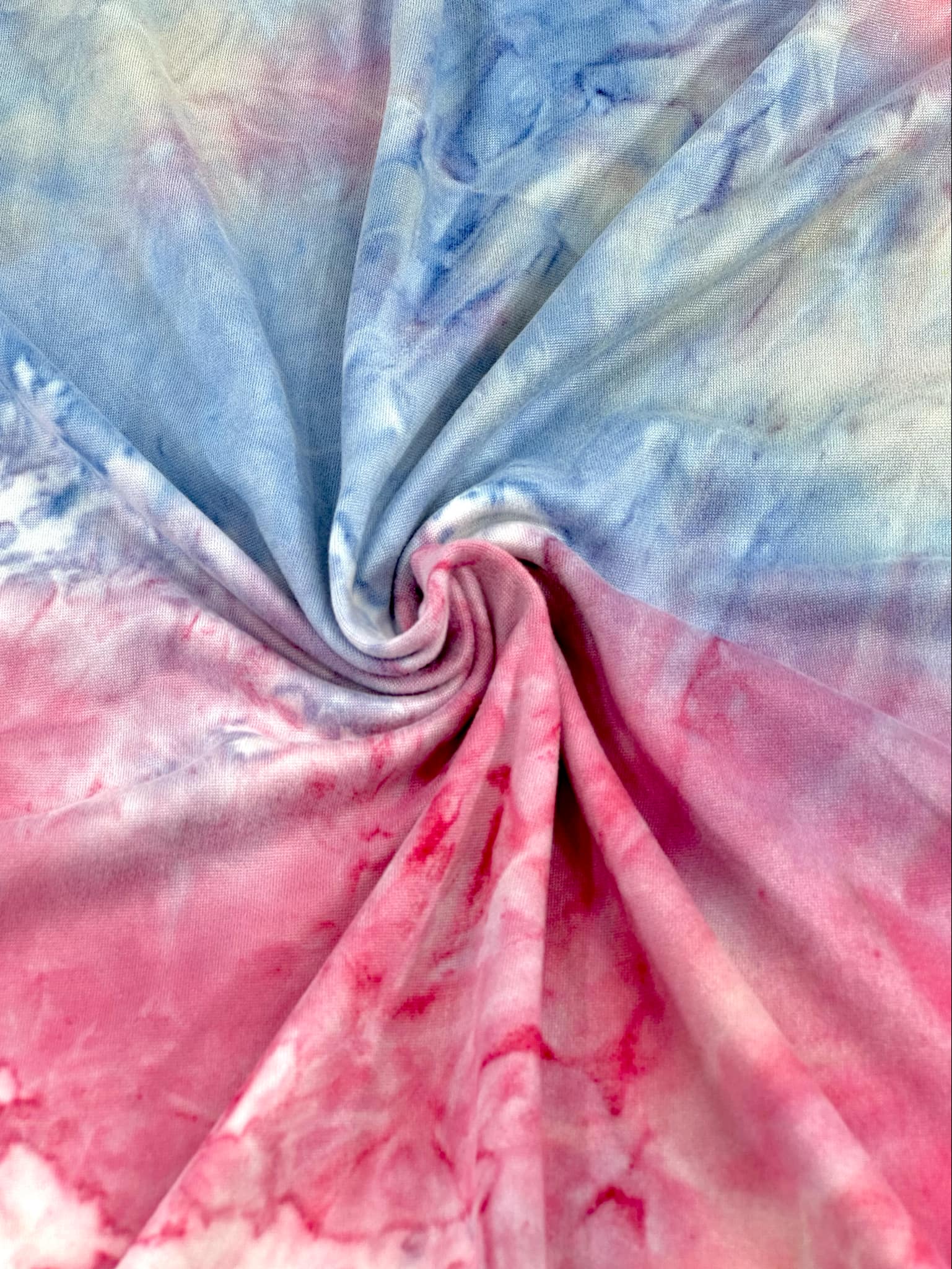 (DBP) LIGHT BLUE, PINK, AND OFF WHITE TIE DYE