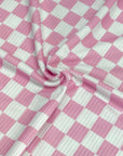 (YUMMY RIB) BABY PINK AND OFF WHITE CHECKERED(1)