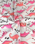 (FRENCH TERRY) DINOSAURS ON LIGHT PINK (2)