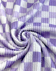 (URBAN RIB) PURPLE AND LAVENDER CHECKERED ON LILAC