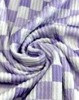 (URBAN RIB) PURPLE AND LAVENDER CHECKERED ON LILAC