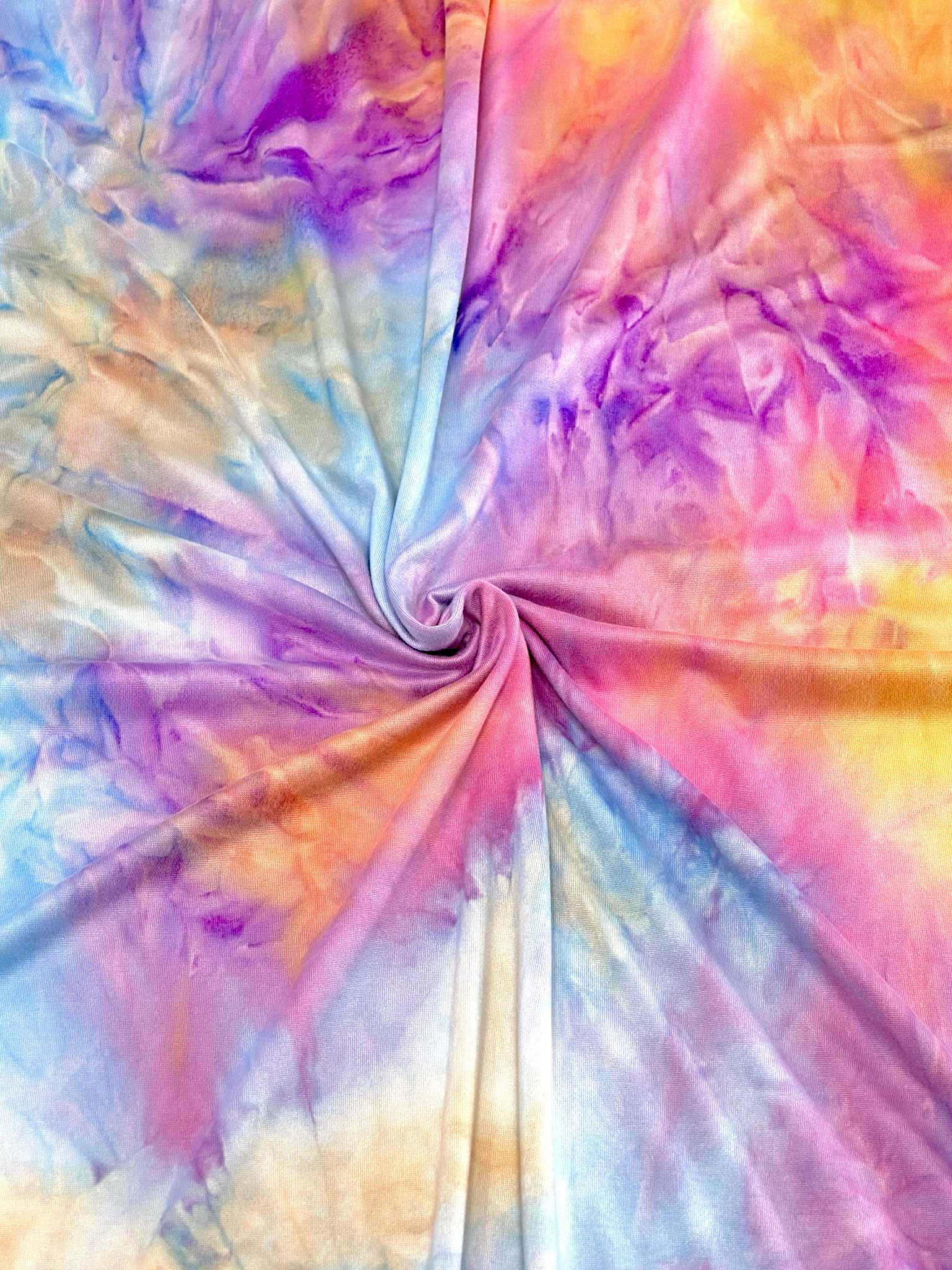 (DBP) PURPLE, BLUE, AND ORANGE TIE DYE