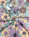 (FRENCH TERRY) VINTAGE FLORAL ON CREAM