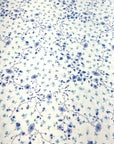 (DBP) BLUE FLORAL ON OFF WHITE