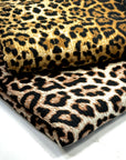 (4X2 YUMMY RIB) BLACK AND TAN CHEETAH