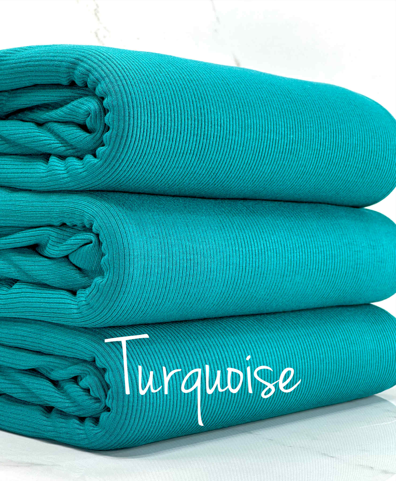 (1X1 BABY RIB) TURQUOISE (1)