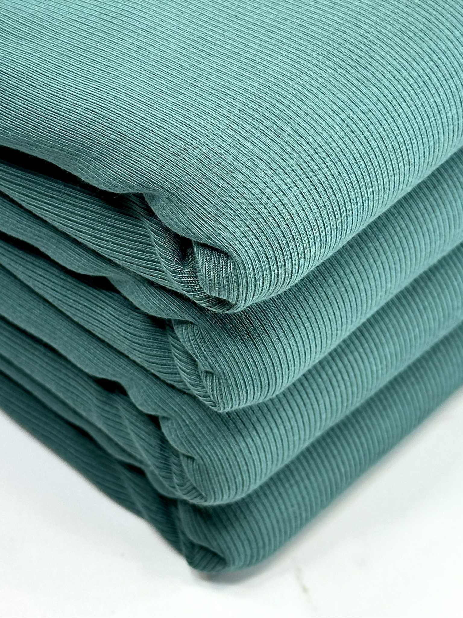(2X1 COTTON RIB) POWDER TURKISH BLUE