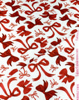 (4X2 RIB) RED BOWS ON OFF WHITE