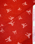 (THERMAL) OFF WHITE BOWS ON RED