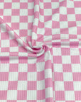 (YUMMY RIB) BABY PINK AND OFF WHITE CHECKERED(1)