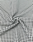(KNIT) 3D TINY BLACK AND OFF WHITE GINGHAM (2)